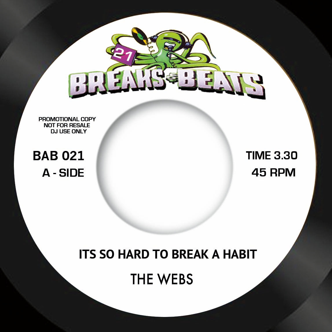 Webs, The - It's So Hard To Break A Habit b/w Gamith - Darkness