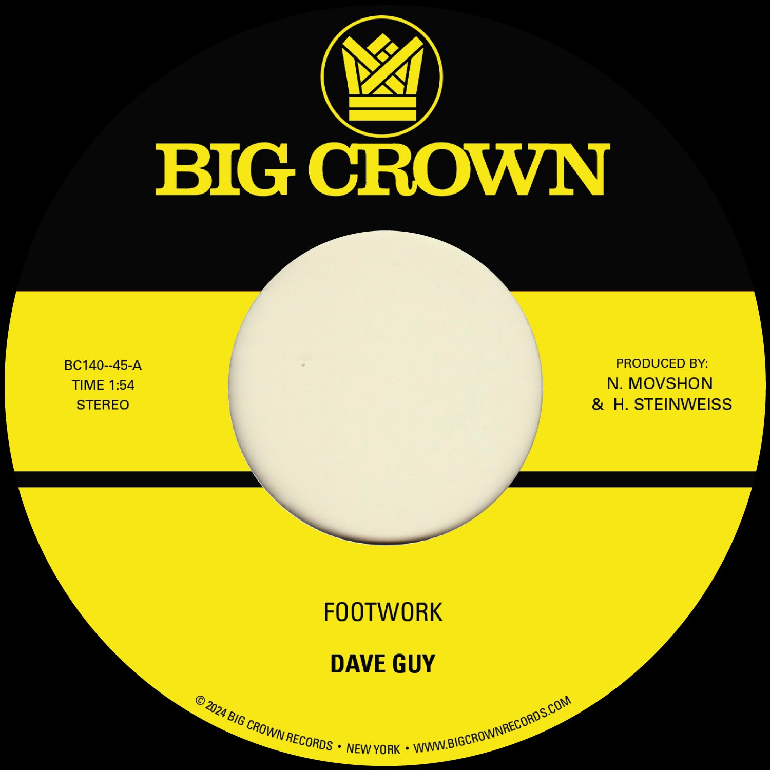 Dave Guy - Footwork b/w Morning Glory