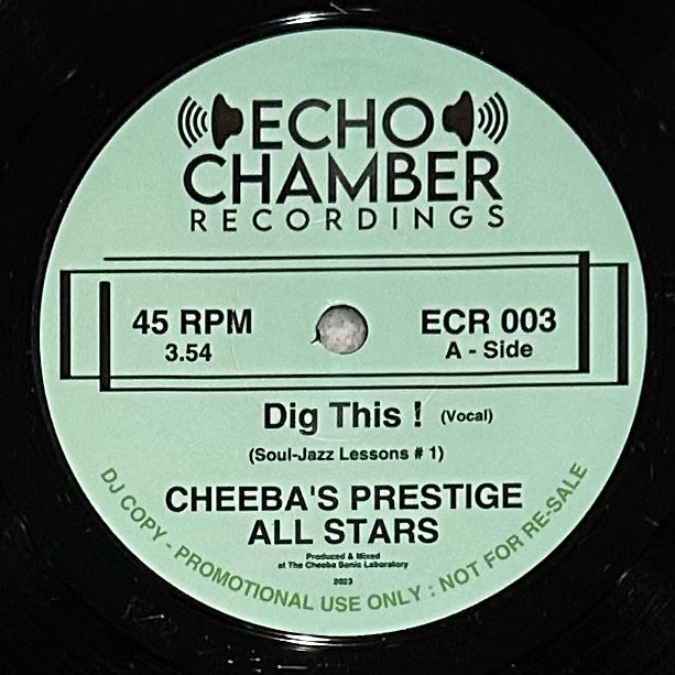 Cheeba's Prestige All Stars - Dig This! b/w Inst