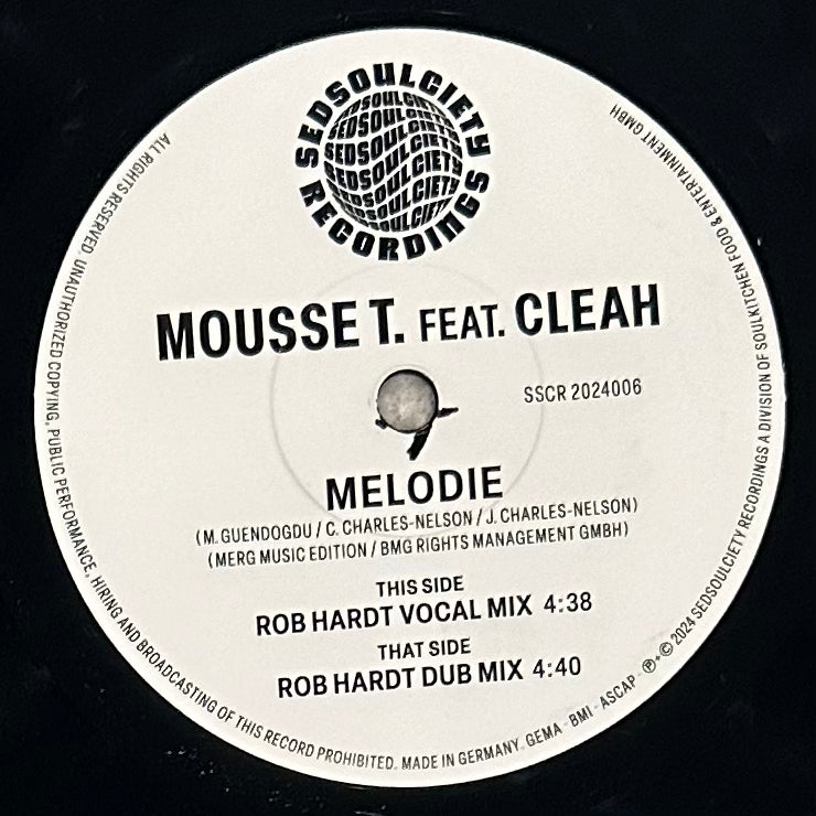 Mousse T feat. Cleah - Melodie b/w Dub