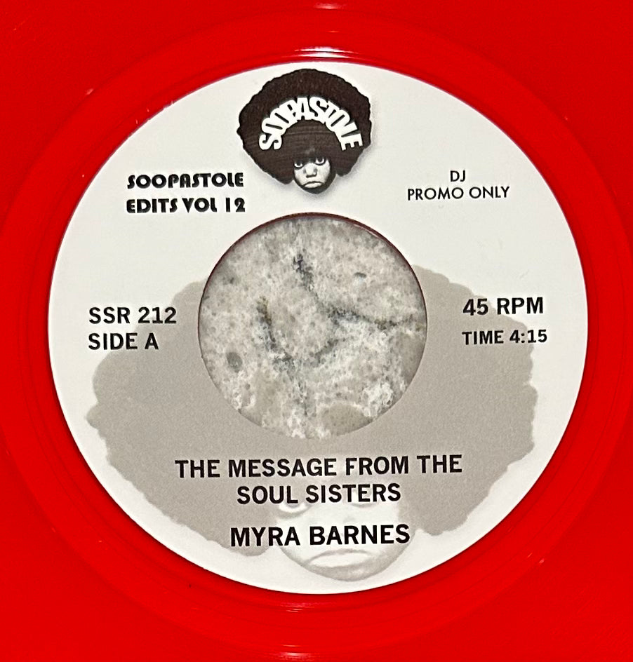 Myra Barnes - The Message From The Soul Sisters b/w Barbara Gwen - Right On