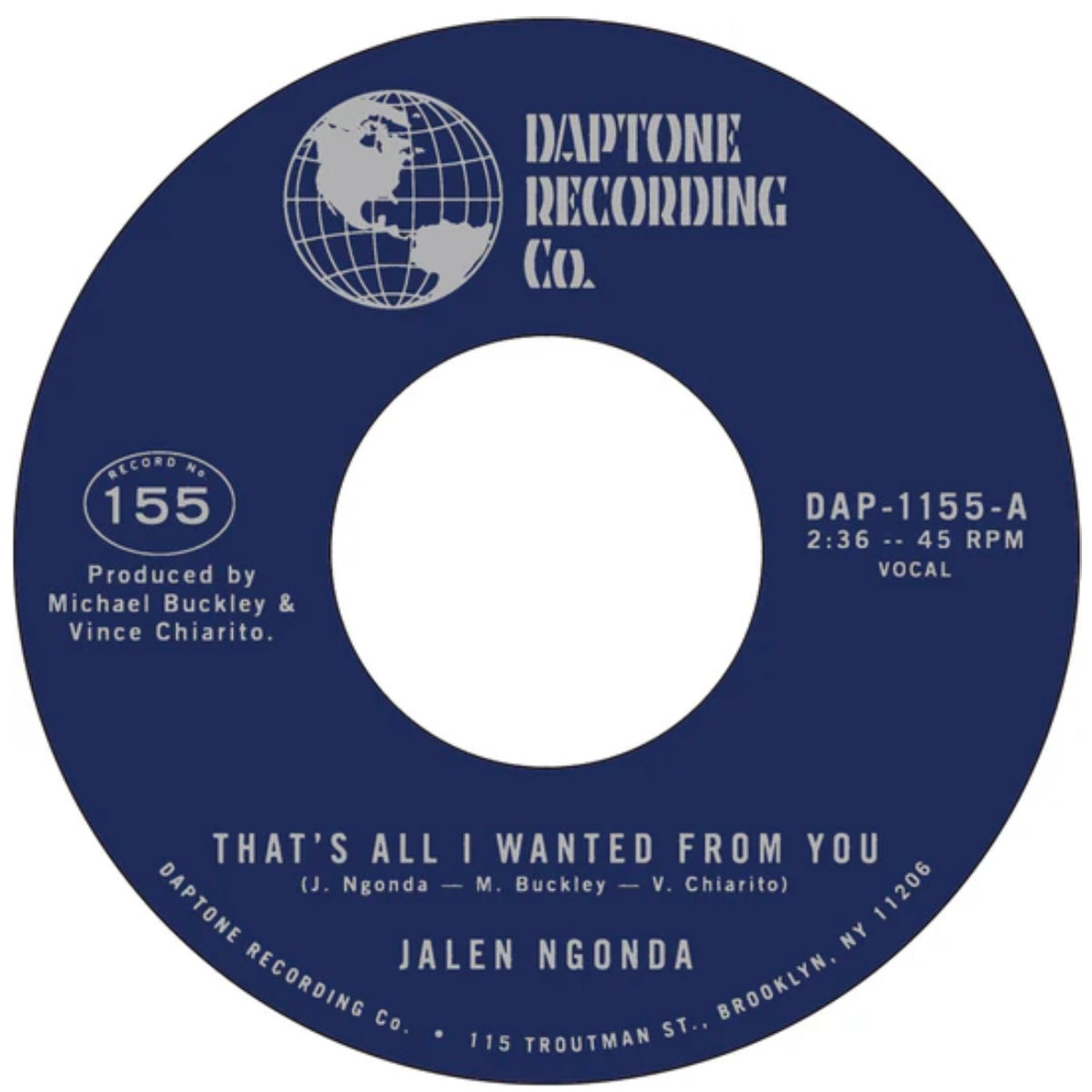 Jalen Ngonda - That's All I Wanted From You b/w So Glad I Found You