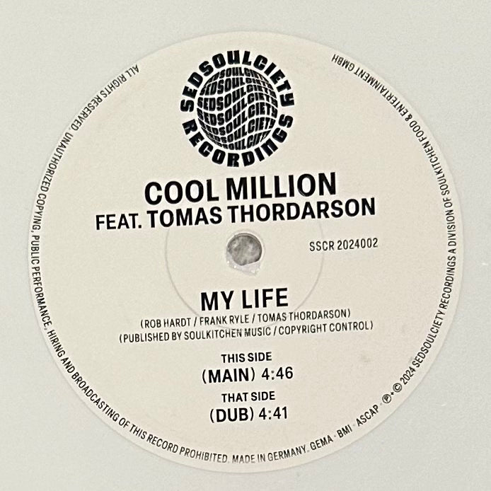 Cool Million feat. Tomas Thordarson - My Life b/w Dub