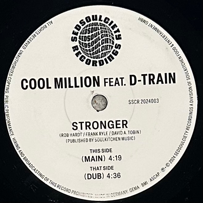 Cool Million feat. D-Train - Stronger b/w Dub