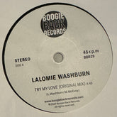 Lalomie Washburn - Try My Love b/w (Boogie Back Mix)