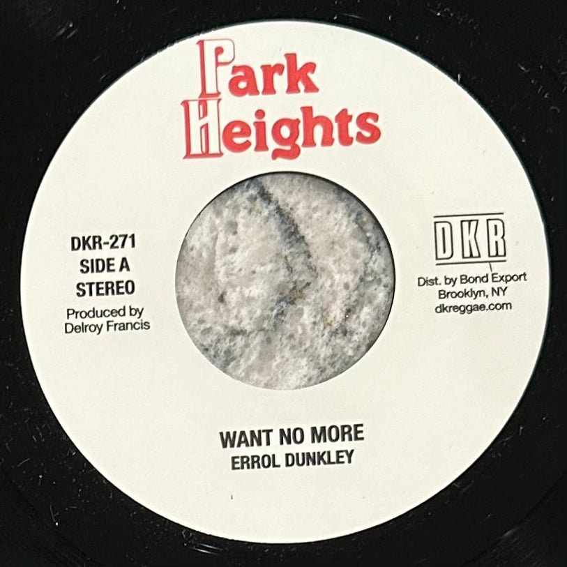 Errol Dunkley - Want No More b/w Version