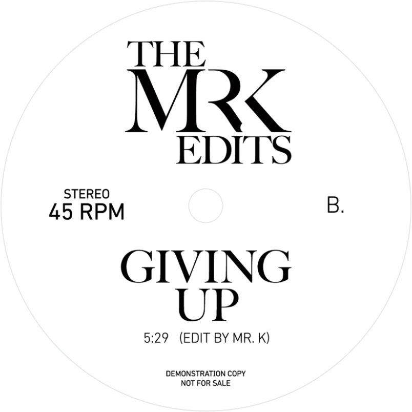 Mr K Edits - Funky Music b/w Giving Up