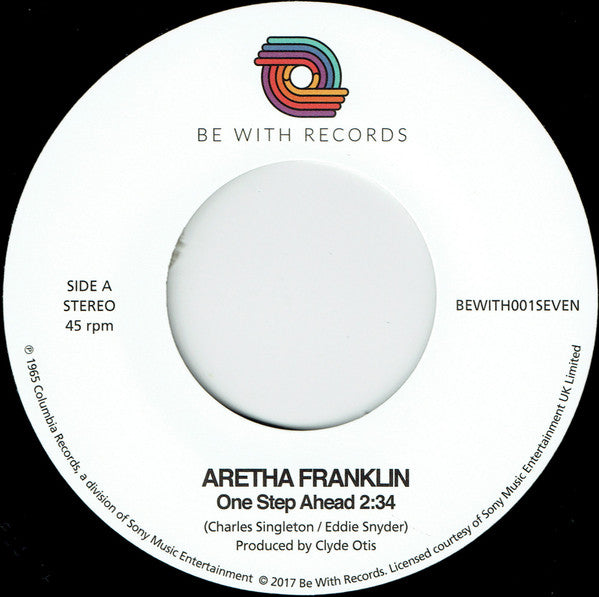 Aretha Franklin - One Step Ahead b/w I Can't Wait Until I See My Baby's Face