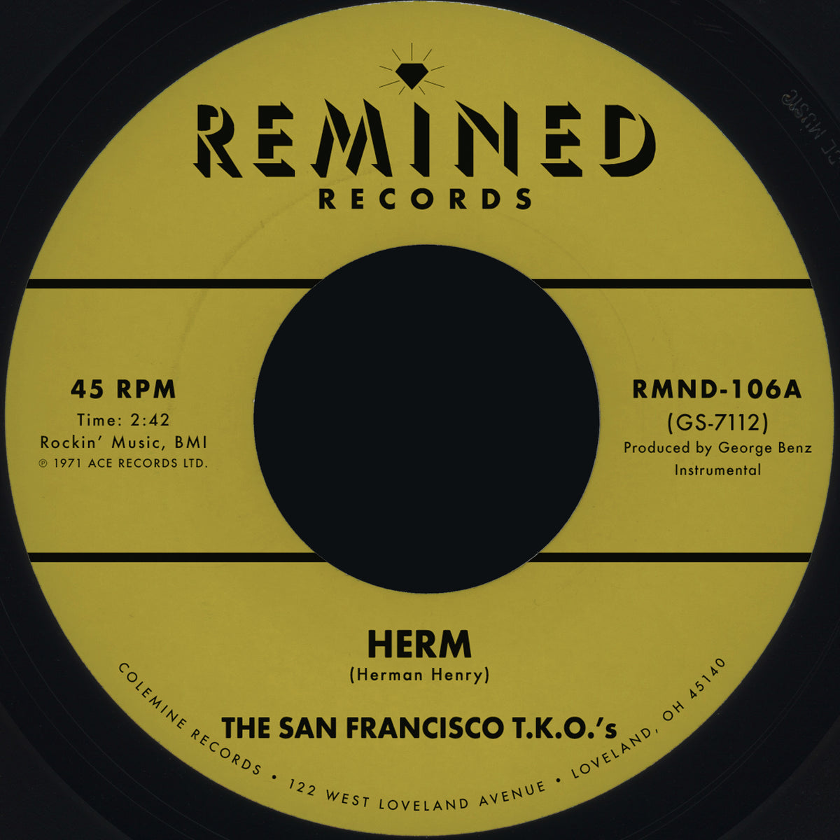 San Francisco T.K.O.'s, The - Herm b/w Ohh Baby Baby