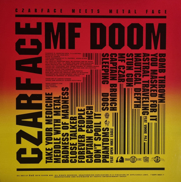 Czarface & MF DOOM - Czarface Meets Metal Face (LP)