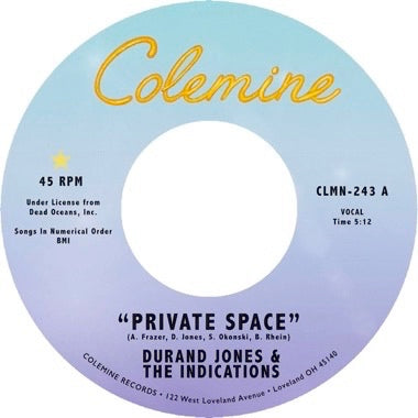 Durand Jones & The Indications - Private Space b/w Sea Of Love