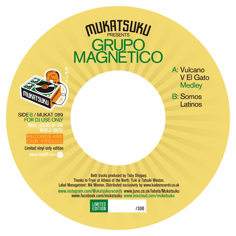 Grupa Magnetico - Vulcano V El Gato b/w Somos Latinos
