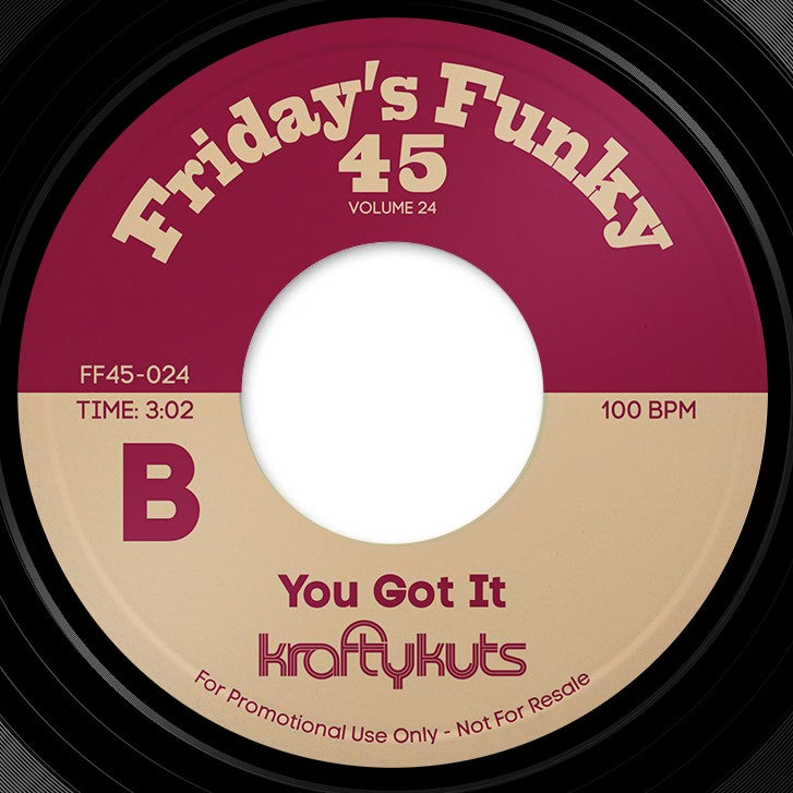 Krafty Kuts - Street Hop Minister b/w You Got It - Friday's Funky