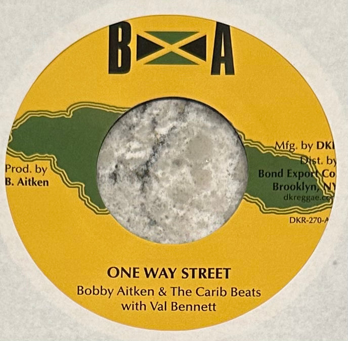Bobby Aitken & The Carib Beats - One Way Street b/w Crying Time