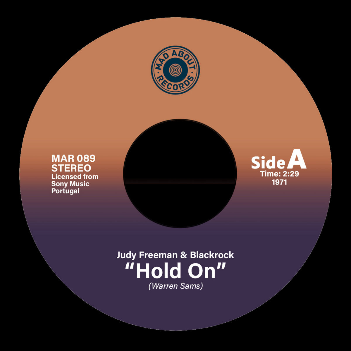 Judy Freeman & Blackrock - Hold On b/w Ted Taylor - Somebody's Always Trying