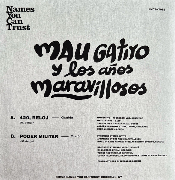 Mau Gatiyo y Los Anos Maravillosos - 420, Reloj b/w Poder Militar