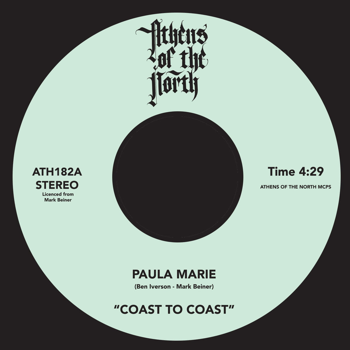 Paula Marie - Coast To Coast b/w Crack - Coast To Coast