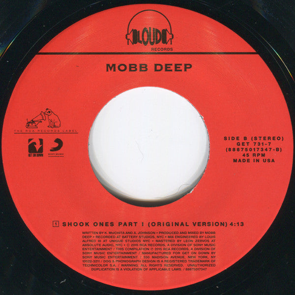 Mobb Deep - Shook Ones Pt. II b/w Shook Ones Pt. I