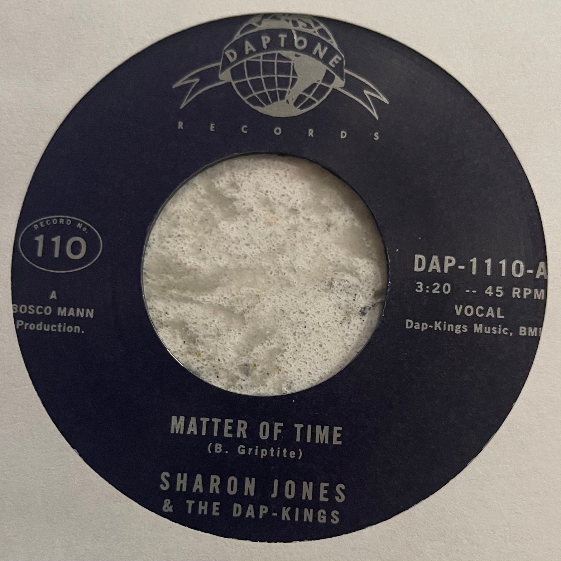 Sharon Jones and The Dap-Kings - Matter of Time b/w When I Saw Your Face